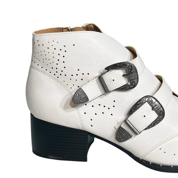 Qupid from Buckle Ankle Boots Buckle Western Boho Rodeo Booties - Picture 11 of 12